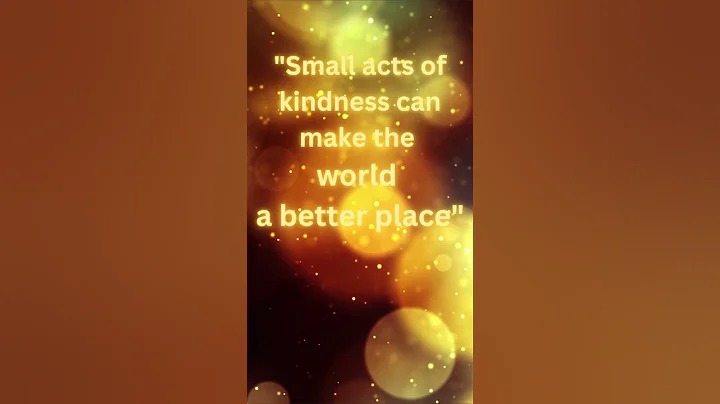 Small acts of kindness can make the world a better place #motivational #shortsvideo #shorts