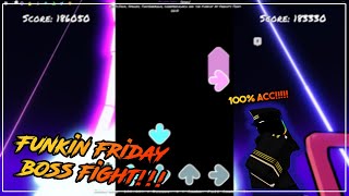 Roblox Funky Friday BOSS BATTLE 100% FC!!!! @Lemonnotsv