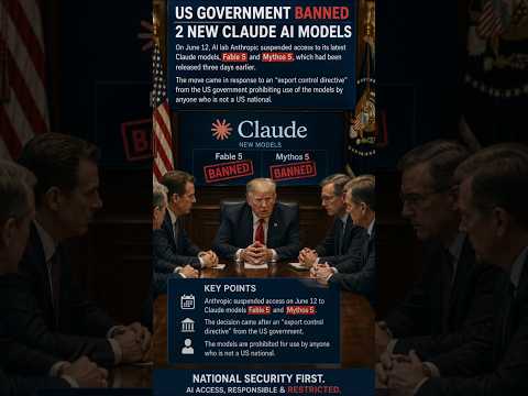 us government banned 2 new AI model #shorts