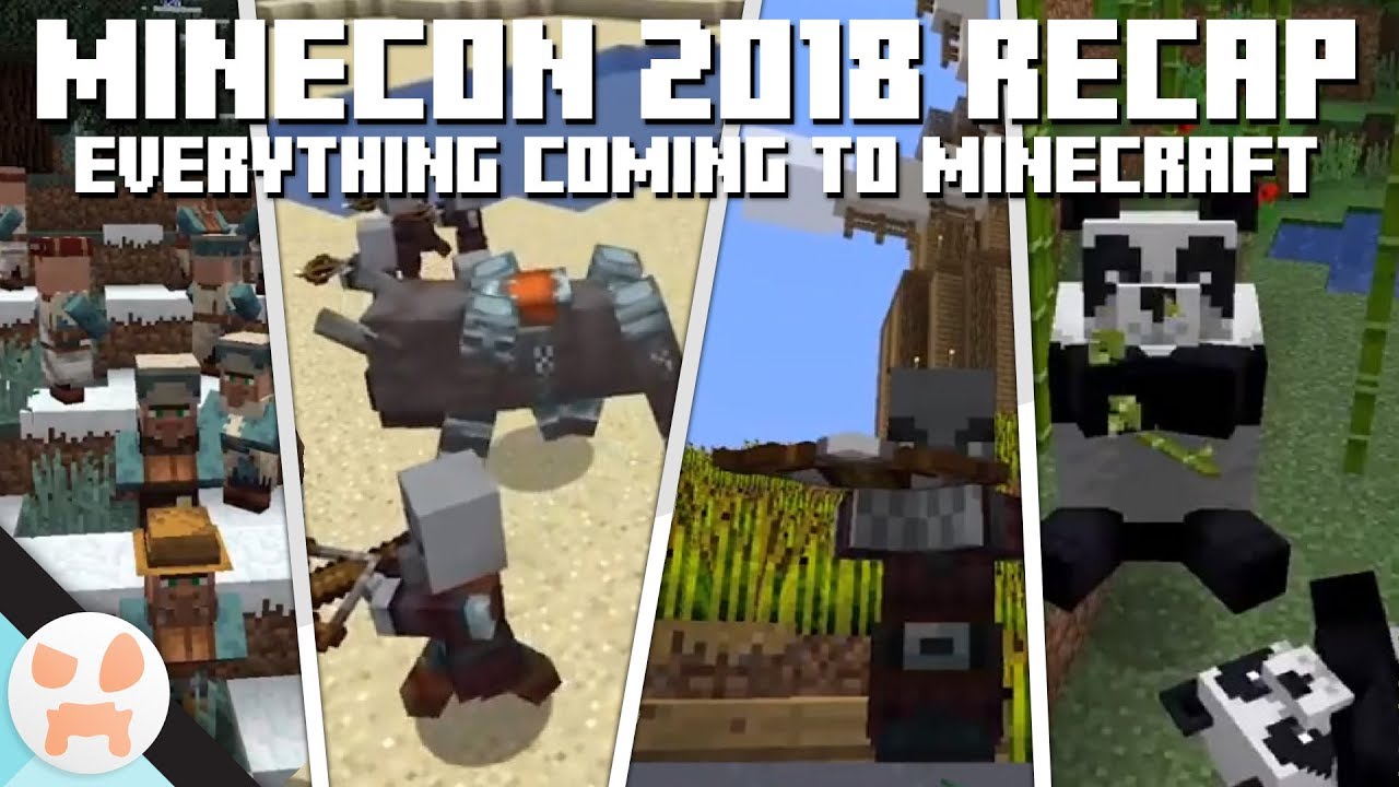 PANDAS, CROSSBOWS & MORE! | Minecon Recap 2018 : Minecraft 1.14 and beyond!