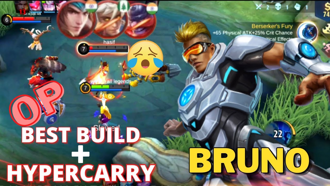 BRUNO BEST BUILD 2022(DAMAGE HACK!!!) | TOP 1 GLOBAL BUILD - MLBB