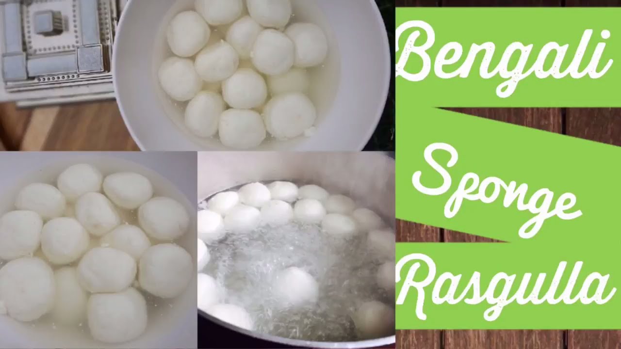 Bengali Rasgulla Recipe/How to Make Sponge Rasgulla/Chena Rasgulla ...