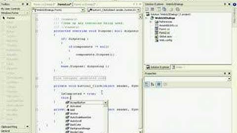 Working with Visual WebGui dialogs