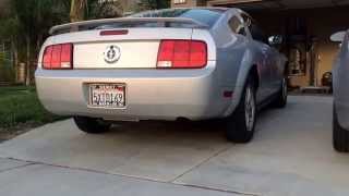 2007 V6 Mustang Muffler Delete + Start Up and Revs