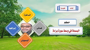حكم البسملة في وسط سورة براءة هاني إبراهيم البسيوني