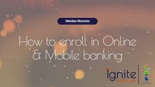 Online Banking & Mobile App Enrollment