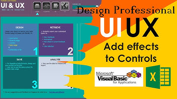 VBA UI UX-2: Add web-like effects to Excel UserForm Controls