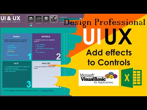 VBA UI UX-2: Add web-like effects to Excel UserForm Controls