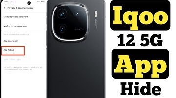 How to hide apps in Iqoo 12 5G || Iqoo 12 5G me app kaise hide kare ||