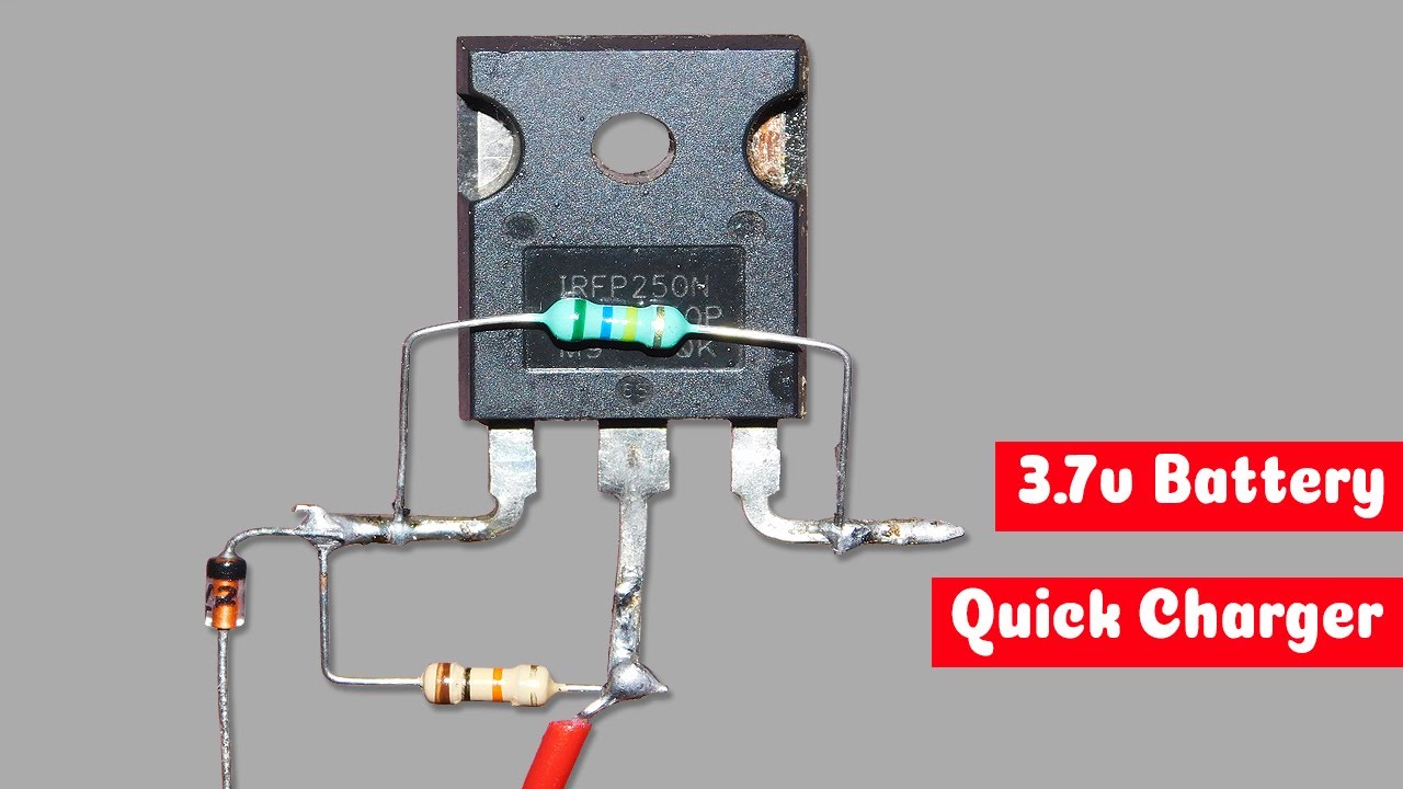 3.7v Li-ion Battery Quick Charging Circuit - YouTube