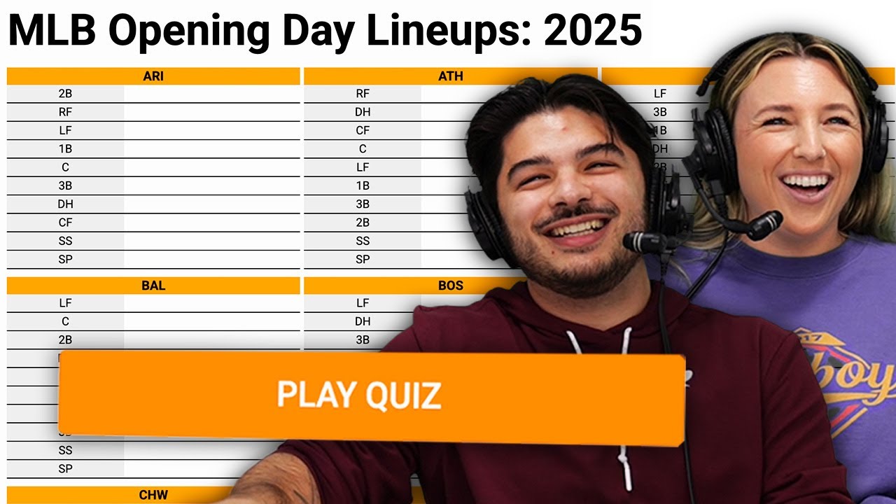 Can we name every team's opening day lineup from THIS YEAR? (MLB Sporcle)