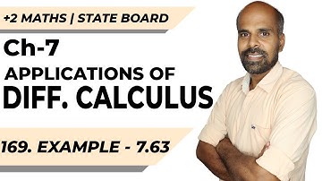 Class 12 | example 7.63 | Applications of Diff. Calculus | Class 12 | State Board | ram maths