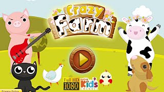 Crazy Farm: Animal School for kids Game Review 1080p Official TapTapTales 4.1 screenshot 2