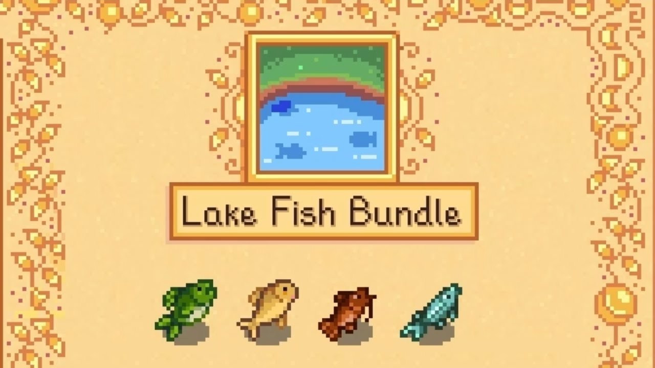 How to Complete Lake Fish Bundle - Stardew Valley - YouTube