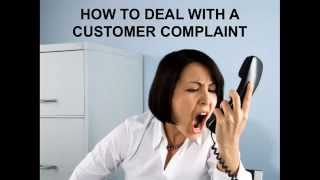How To Deal With A Customer Complaint