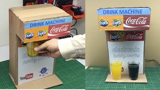 How to Make Drink Machine || Coca Cola and Fanta Machine || with 2 Different Drinks at Home