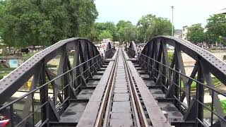 クウェー川鉄橋横断!! 戦場にかける橋 タイ王国 旧日本軍 The Bridge on the River Kwai 2025年5月 泰緬鉄道 カンチャナブリ ナムトック タイ国鉄