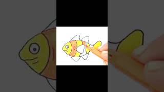 Fish Coloring Page | #shorts | Fish Coloring Net Worth