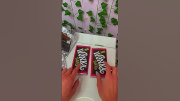 UNBOXING WONKA BARS TRYING TO FIND A GOLDEN TICKET!!😱🍫*ASMR* #Shorts