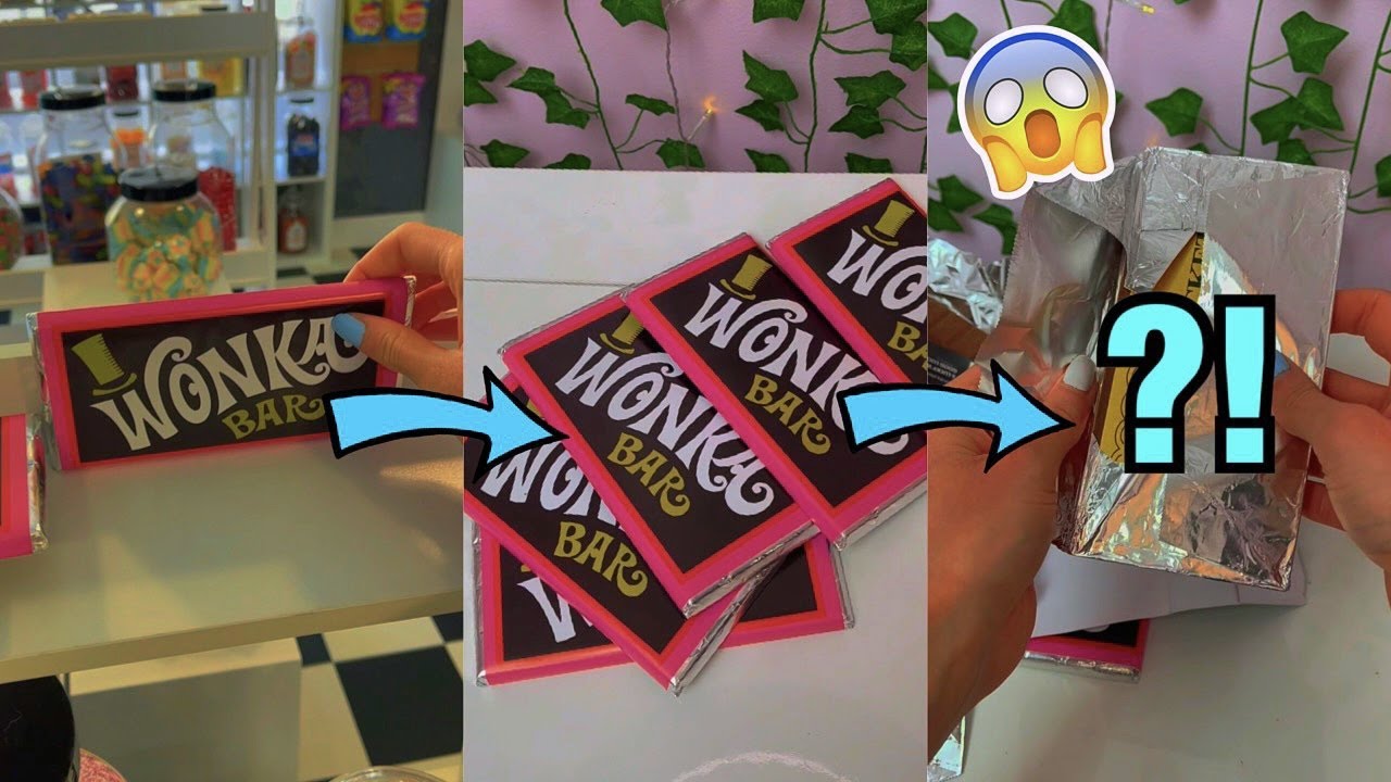 UNBOXING WONKA BARS TRYING TO FIND A GOLDEN TICKET!!😱🍫*ASMR* #Shorts