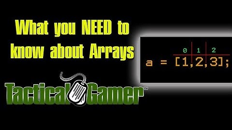 A3 Scripting Basics - What You NEED To Know About Arrays