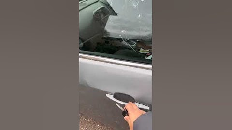 How to open car door if both handles are don