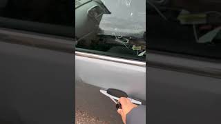 How to open car door if both handles are don