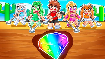 I Spent $100,000 In Roblox Desert Detector With MY CRAZY FAN GIRLS...