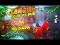 Solo vs duo best overpower gamplay must watch  tg dada  totalgaming093  guild  garena free fire