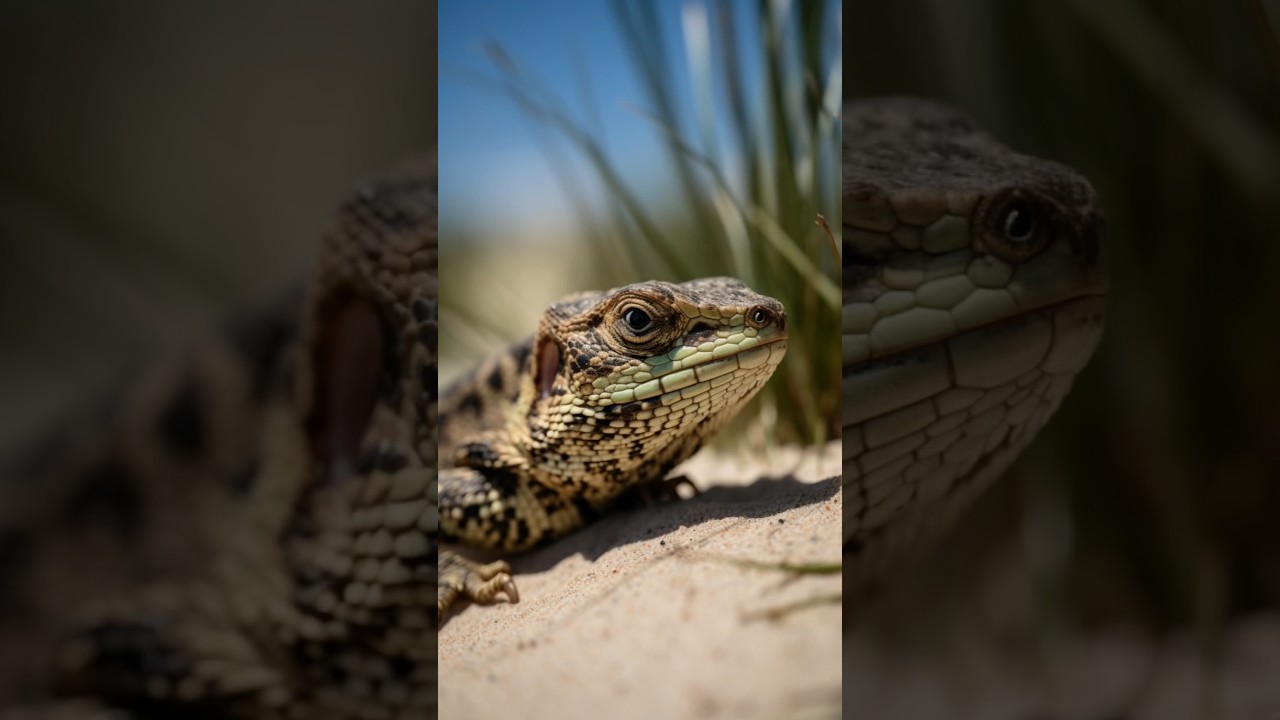 Creating Unique Sand Lizard Portraits with Midjourney V5: Style Range Comparison