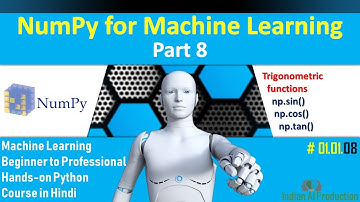 Python NumPy Tutorial in Hindi part-8 | Machine Learning Hands-on Python Course in Hindi #01.01.08
