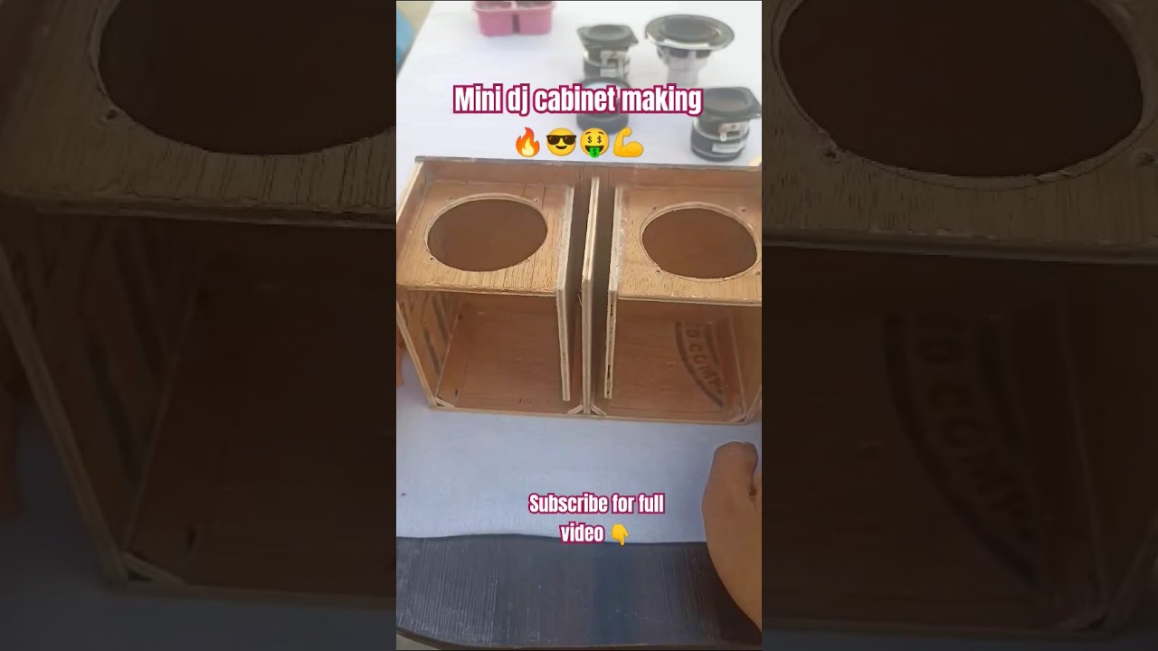 mini dj cabinet making ll how to make mini dj cabinet 