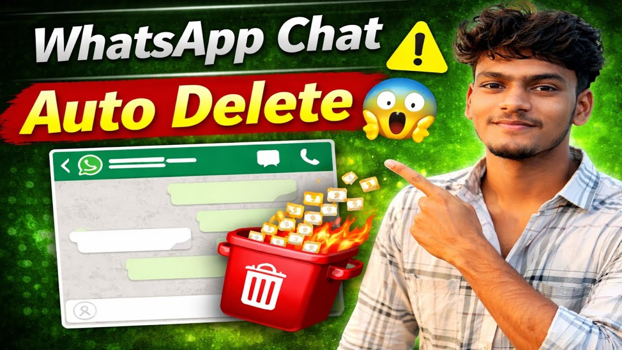 how to whatsapp chat automatic delete 24 hours seating on kare||whatsapp messages delete 2026