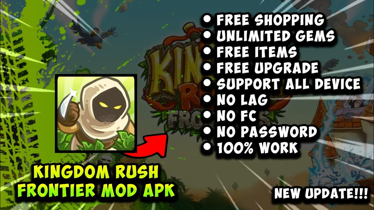 KINGDOM RUSH FRONTIER MOD APK [ NO PW ] NEW
