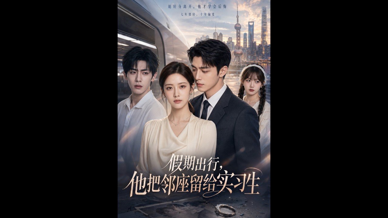 【一口气看完】《假期出行，他把邻座留给实习生》#短剧 #AI短剧 #逆袭 #drama #爽剧 #鲨鱼先生