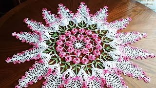 Crochet Doily Pattern Placemats/Crochet Big Table Mats/Crochet Flower Doily