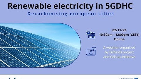 Decarbonising European cities: renewable electricity in 5GDHC