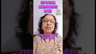 Special Members Live English Class by Prof. Sumita Roy on 21st June 2026 7.30 PM IST