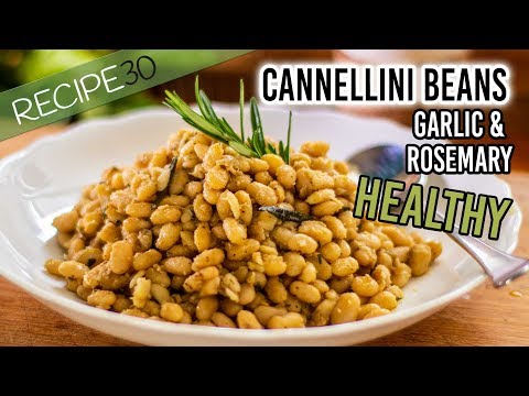Healthy White Beans with Garlic And Rosemary