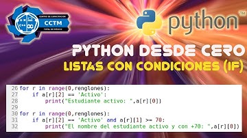Imprimir listas con condiciones | IF dentro de ciclos FOR │Listas │Python│¡Muy fácil!