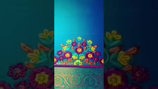 "👉 Beautiful Letest embroidery blouse design 💙✨👍" #aariembroidery #aaribusiness #embroidery #fashion