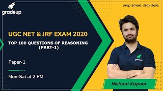 TOP 100 QUESTIONS OF REASONING PART-1 for UGC NET | MHSET | KSET | Gradeup | Nishant Kapoor