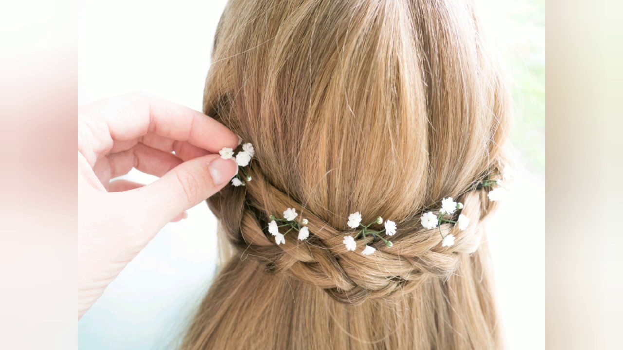 Babies Breath Gypsophila Hair Pins Youtube