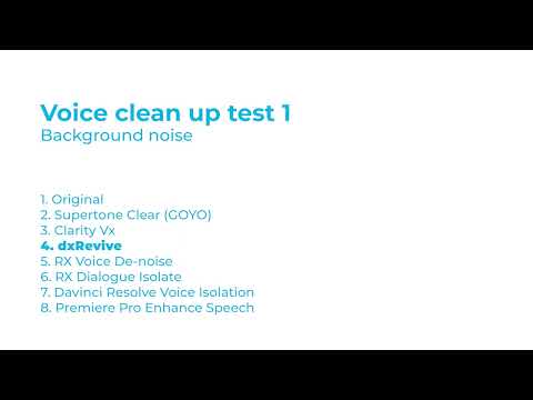 Noise Reduction Shootout test 1