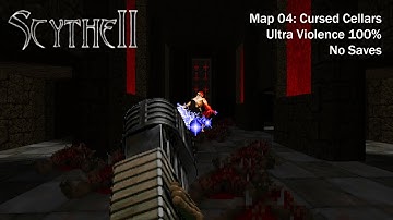 (Doom II) Scythe II: Map04: Cursed Cellars (UV 100%)