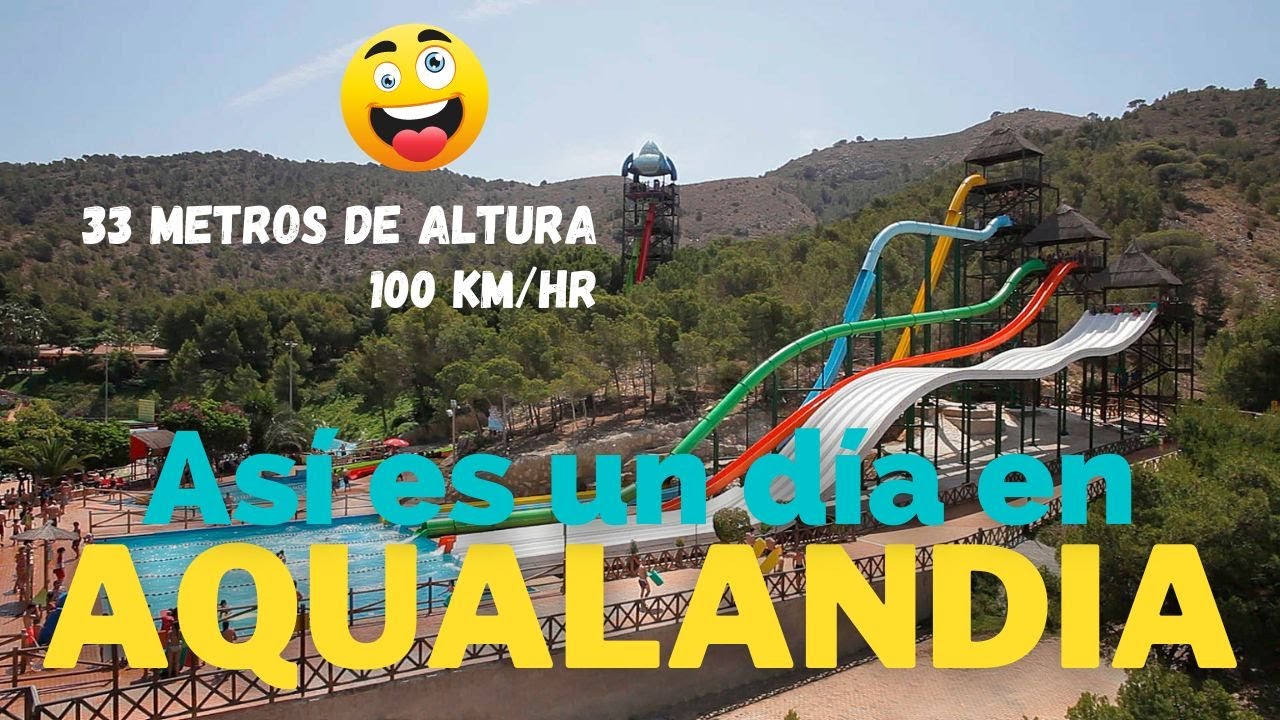 EL MEJOR PARQUE ACUATICO DE ESPAÑA🤪 AQUALANDIA en Benidorm 🏖️ Salté del tobogán MAS ALTO DE EUROPA🤯