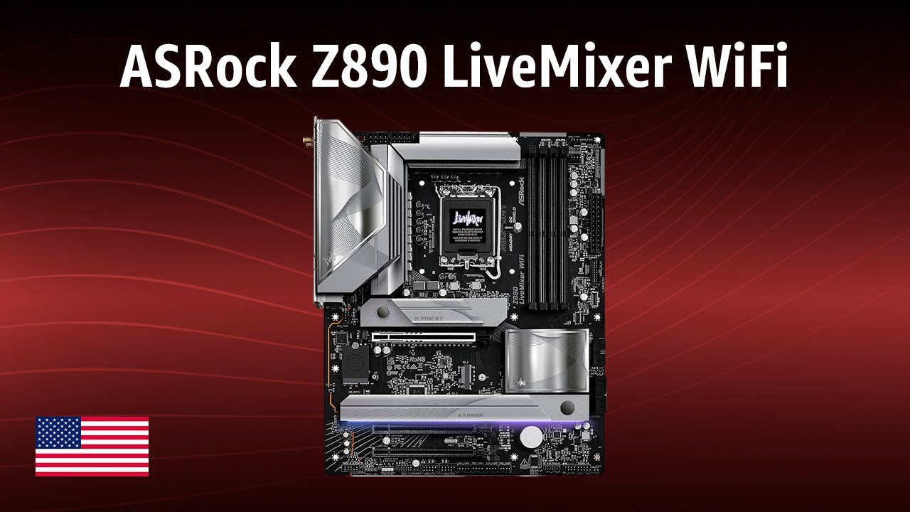 Motherboard ASRock Z890 LiveMixer WiFi REVIEW - YouTube