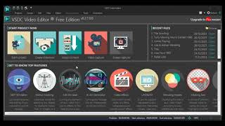 VSDC editor Scrolling Text  Easy UK Tutorial
