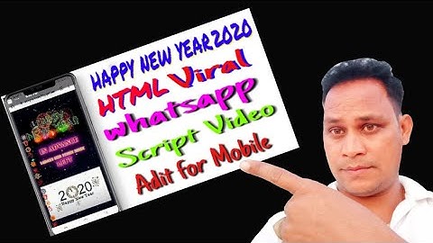 Happy New Year 2020 HTML Free Festival Wishing Website Script for Blogger (Hindi)