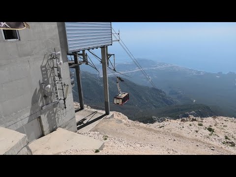 Olympos Teleferik - Tahtali  mountain  -Tekirova Kemer Turkey 4K